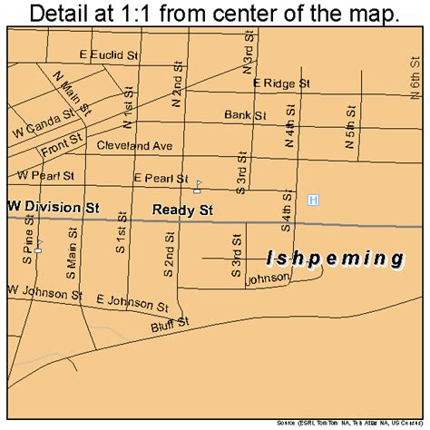 Ishpeming Michigan Street Map 2641220