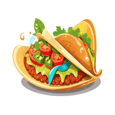 Premium Vector | Taco illustration vector