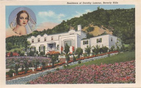 Vintage postcards of movie star homes | Hollywood mansion, Vintage ...