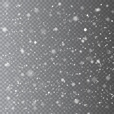 Falling snow overlay background Vector | Premium Download