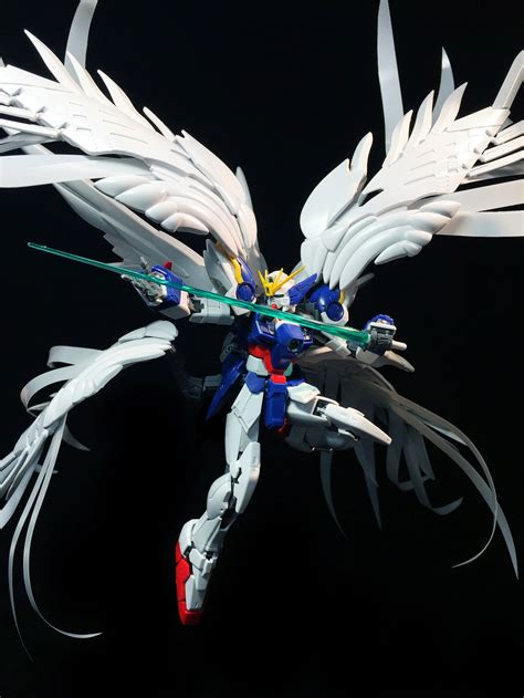 GUNDAM GUY: RG 1/144 Wing Gundam Zero Custom EW 'Extra Feather ...