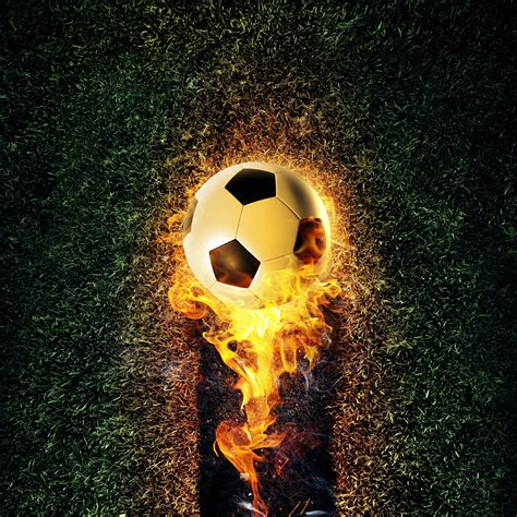 Soccer Ball On Fire Wallpapers on WallpaperDog