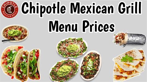 Chipotle Mexican Grill Menu Price List 2024 USA [UPDATED]