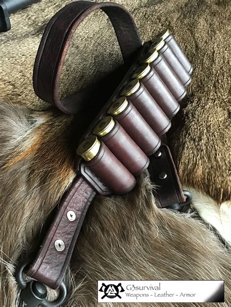 590 Shockwave / Tac 14 leather shotgun sling and bandoleer | Etsy