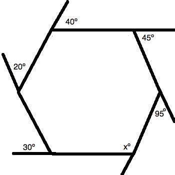 How to find an angle in a hexagon - ACT Math