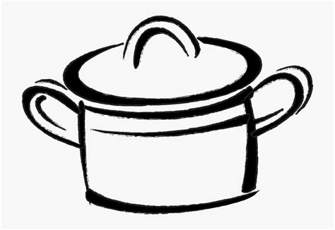 Transparent Cooking Pot Png - Cooking Pot Drawing Png, Png Download ...