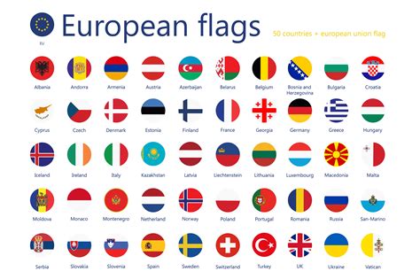 European countries flags 50% OFF | Custom-Designed Icons ~ Creative Market