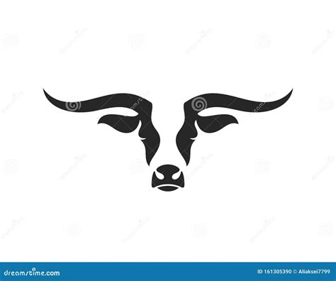 Texas Longhorn Bull. Logo. Symbol of New Year 2021 Stock Vector ...