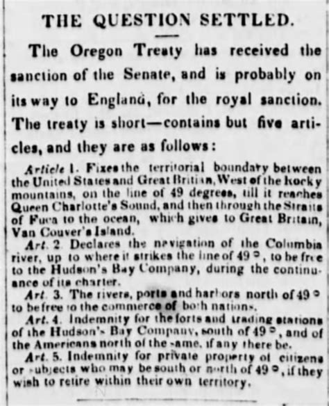 The Oregon Treaty - British Columbia - An Untold History