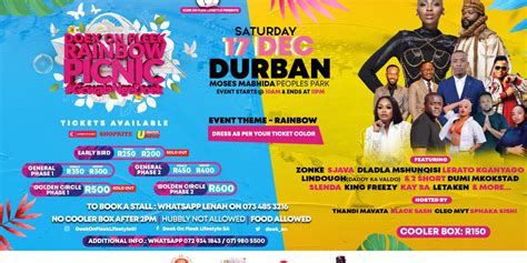 Doek on Fleek Rainbow Picnic Durban - Computicket BoxOffice