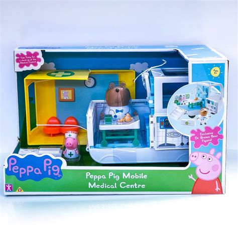 Toys & Games Peppa Pig Medical Mobile Centre Playset with Dr Brown Bear ...