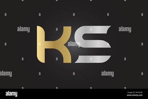 Initial ALphabet KS Logo Design vector Template. Abstract Letter KS ...