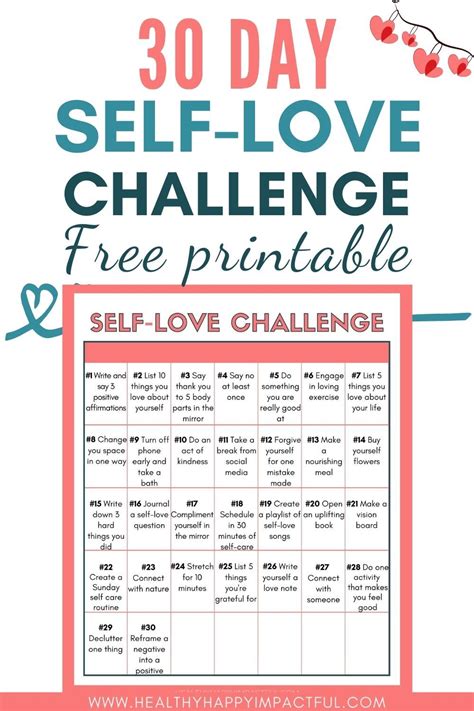 Ultimate 30 Day Self Love Challenge: Bring on the Joy | Love challenge ...