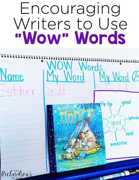 Encouraging Writers to Use Wow Words - Mrs. Richardson's Class | Wow ...