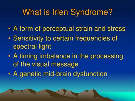 PPT - IRLEN SYNDROME PowerPoint Presentation - ID:5454835