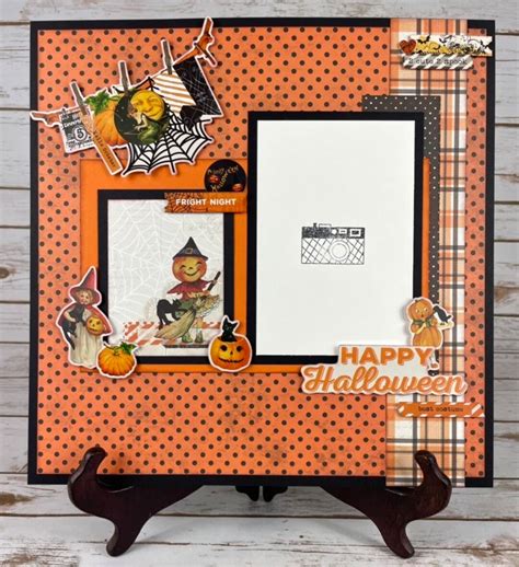 Fright Night Halloween Layout DIY 1-page 12x12 PRECUT - Etsy