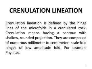 Lineation and their types | PPT