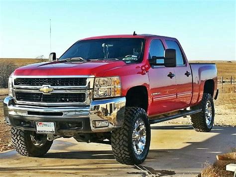 Red Chevy | Chevy pickup trucks, Lifted chevy trucks, Diesel trucks duramax