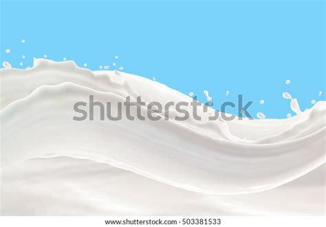 Milk Splash On Blue Background Stock Photo 503381533 | Shutterstock