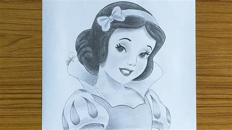 Snow White Pencil Drawing