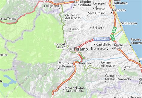 MICHELIN Teramo map - ViaMichelin