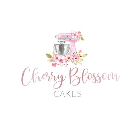 Premade Watercolor Logo Cake Logo Cooking Logo Artisan Cakes - Etsy