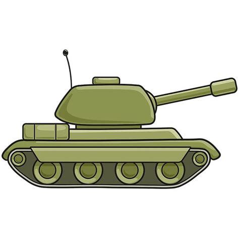 How to Draw a Tank - Really Easy Drawing Tutorial in 2022 | Drawing ...