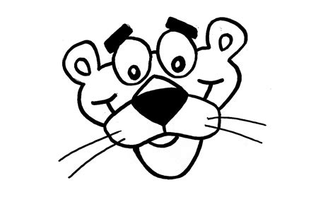 Best Coloring Pages Site: Pink Panther With A Bow Coloring Pages For ...