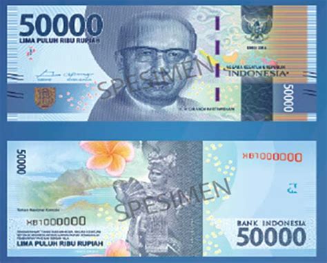 Gambar Uang 50 Ribu Rupiah / Berikut Penampakan Uang Rupiah Desain Baru ...