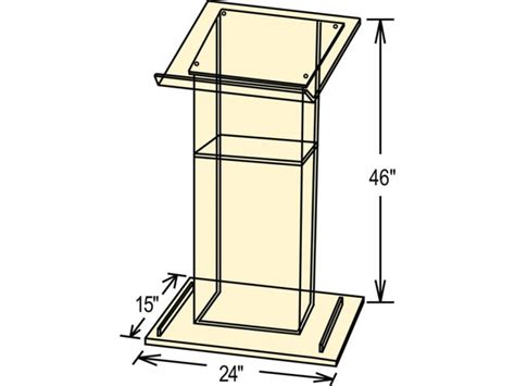 Woodwork Wooden Podium Blueprints PDF Plans