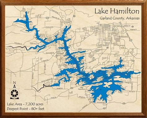 Printable Map Of Lake Hamilton Lake City - Free Printable Download