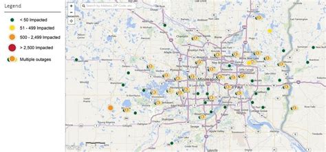 Xcel Energy Outage Map Wisconsin - London Top Attractions Map