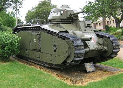 Surviving Char B1 bis Renault WW2 Heavy Tank called Toulal in Stonne France