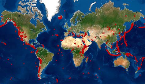 Extinct Volcanoes In The World Map - The Ozarks Map