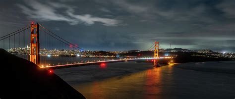 Golden Gate Bridge at Night Photograph by Kyle Lee - Fine Art America