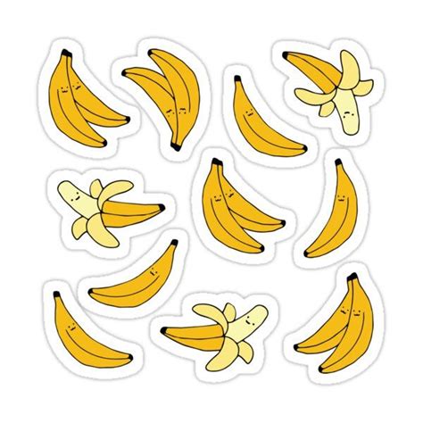 "Happy Bananas" Sticker for Sale by Hedda Kalland | Banana sticker ...