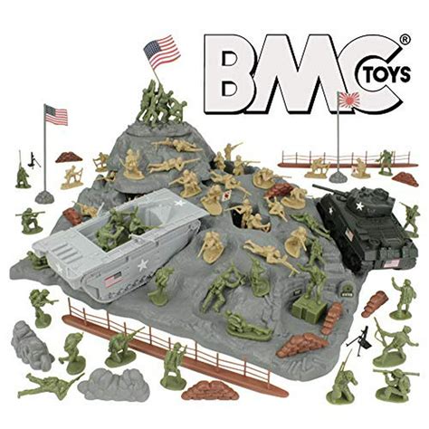 Bmc Ww2 Iwo Jima Plastic Army Men Island, Tanks & Soldiers 72Pc Playset ...