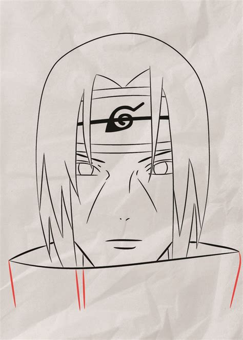 How to Draw Itachi Uchiha - Easy Drawing