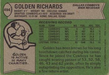 Golden Richards Gallery | Trading Card Database