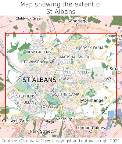 Where is St Albans? St Albans on a map