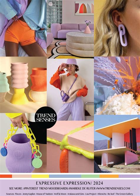 EXPRESSIVE EXPRESSION // 2024 – Trendsenses - Moodboard - Trend - Mood ...