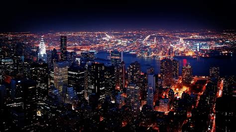 New York City Night View HD Wallpaper