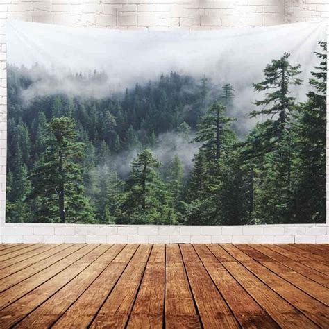 Forest Tapestry Forest Wall Hanging Forest Wall Du00e9cor - Etsy