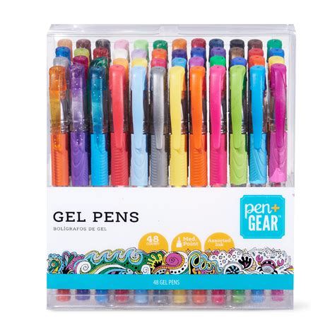 Pen + Gear Gel Pens, Assorted Colors, 48 Count - Walmart.com