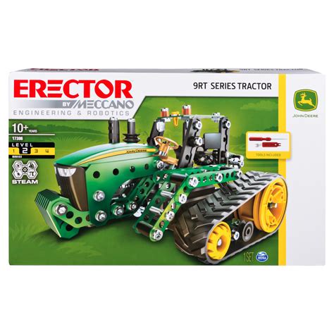 Erector by Meccano, John Deere 9RT Series Tractor Building Set, STEM ...