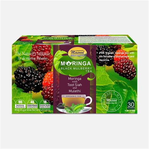 Moringa Black Mulberry Tea | With Mulberry & licorice | Throat soothing Tea