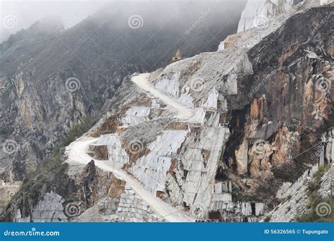 Marble quarry, Italy stock image. Image of natural, excavation - 56326565