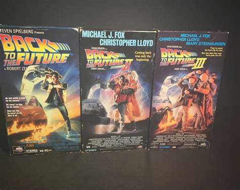 Back to the Future VHS Trilogy Tapes - Etsy