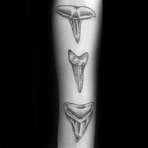 40 Fierce Shark Tooth Tattoo Designs for Men [2023 Guide]