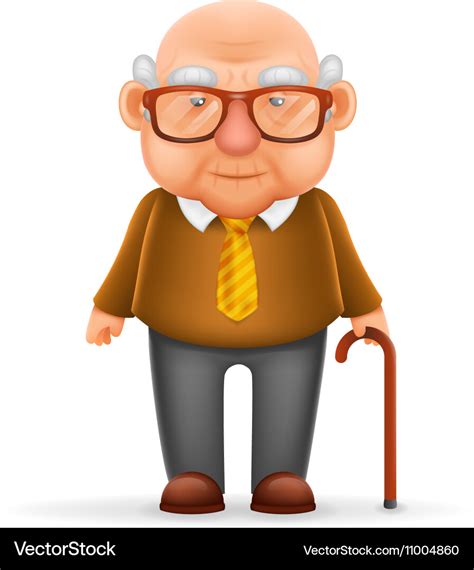 Hand Drawn Cartoon Old Man Grandfather Png And Psd Old Man Cartoon ...